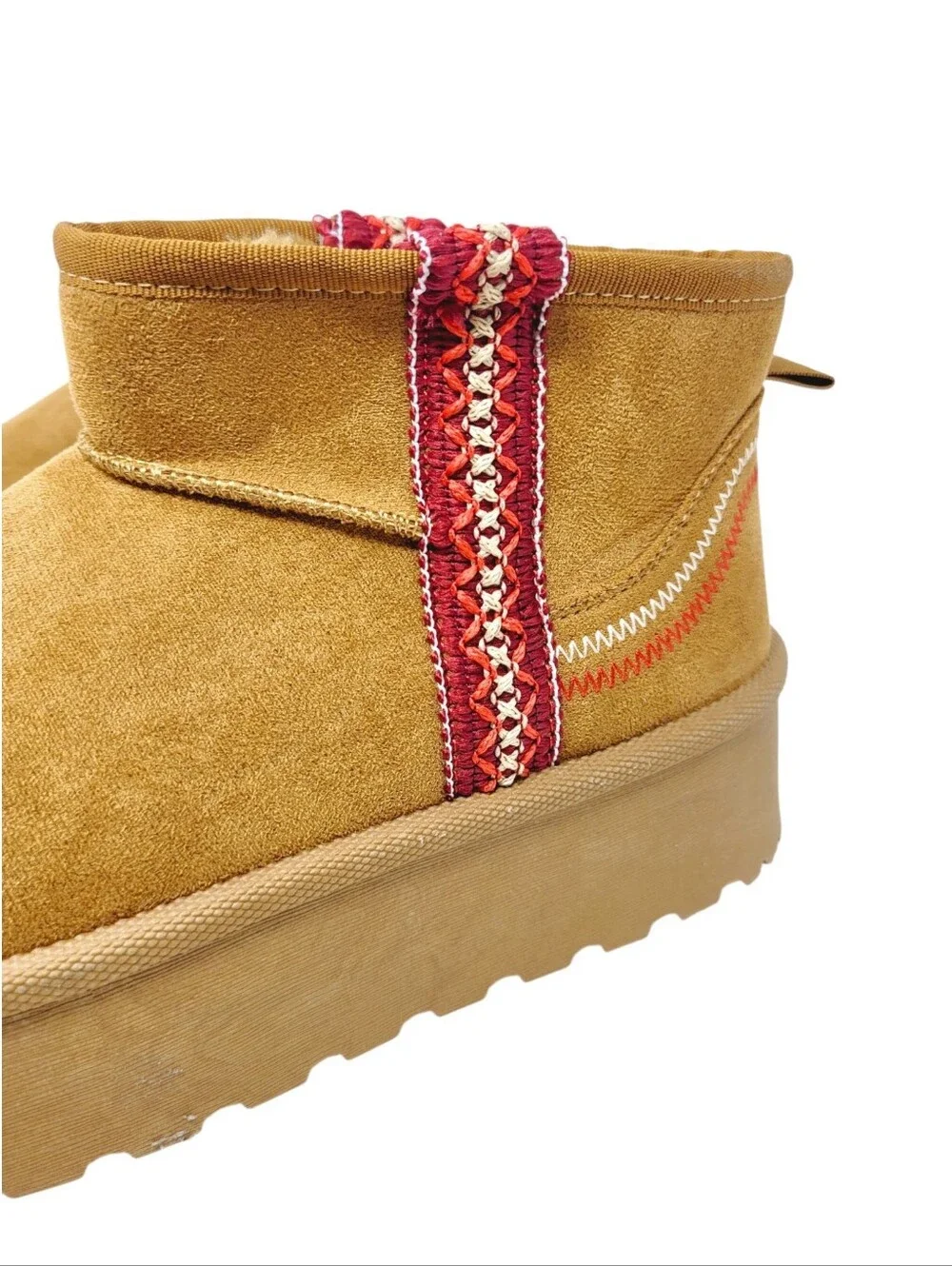 Olivia & Kate Rainy Ultra Mini Chestnut Platform Boots
